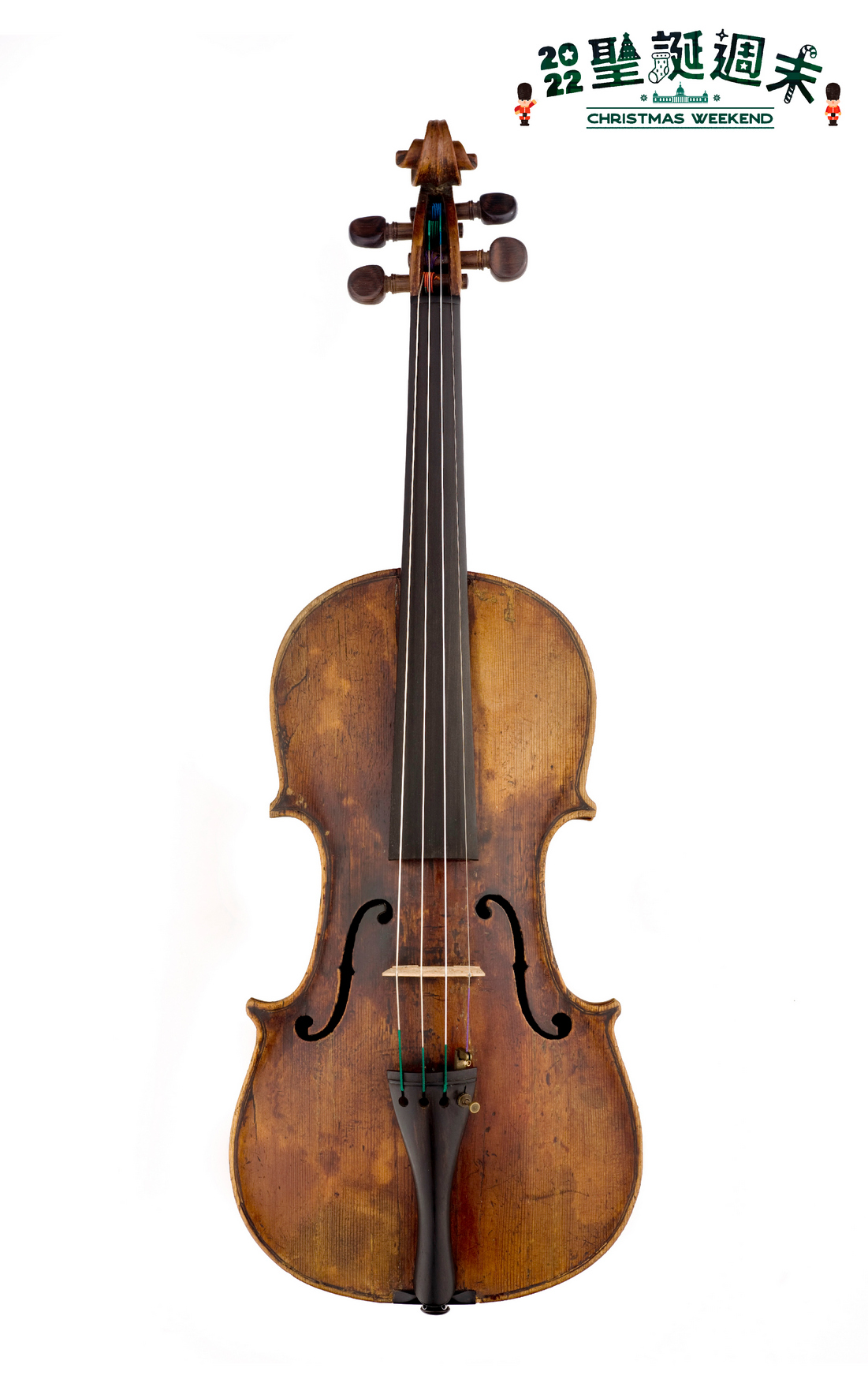 首 度 公 開 演 奏 英 國 最 古 老 的 小 提 琴 ， 由 雅 各 ． 雷 曼 （ J a c o b   R a y m a n ） 約 1 6 4 5 年 所 製 。   圖 / 奇 美 博 物 館 