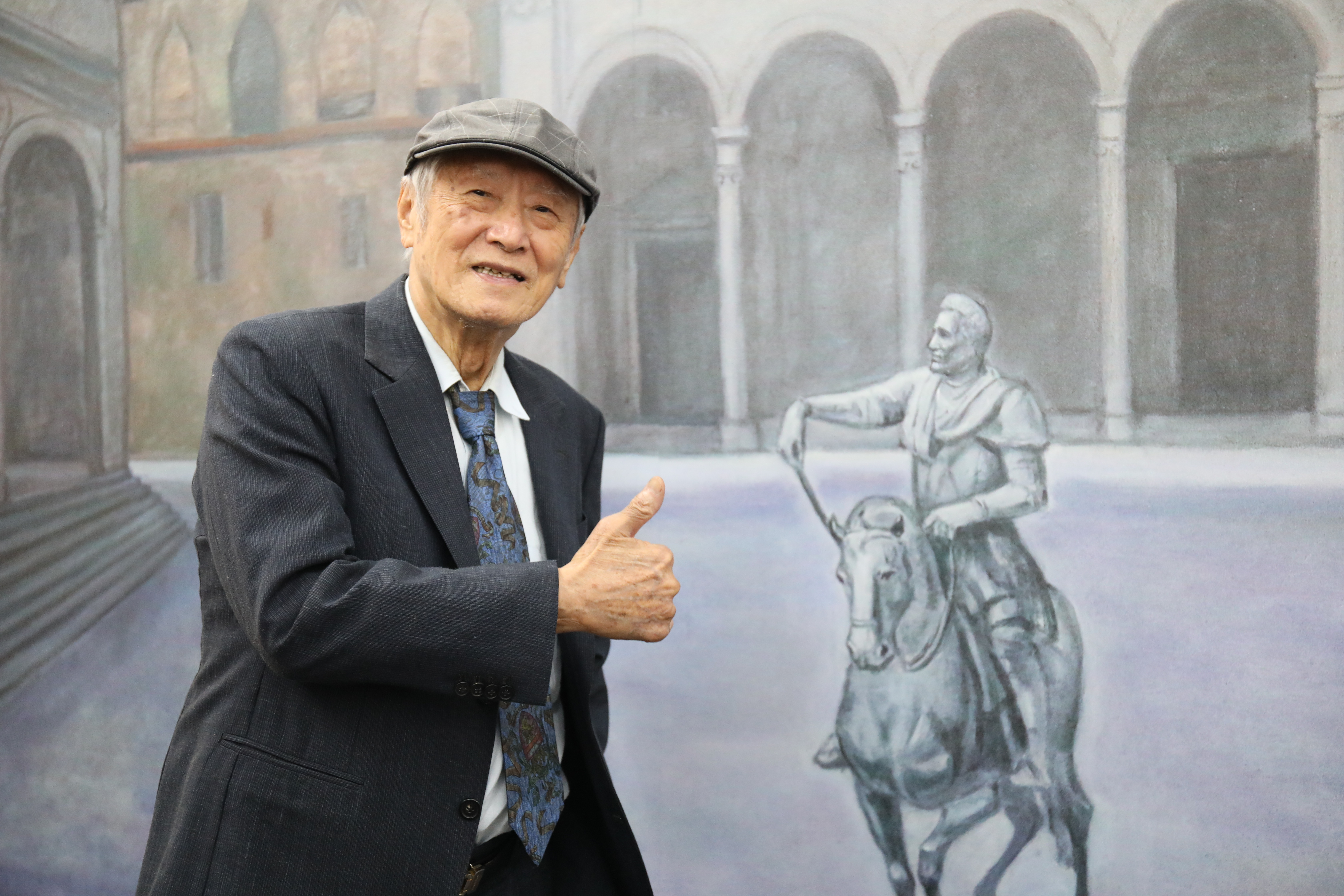 陳 景 容 教 授 是 臺 灣 藝 壇 多 元 創 作 的 藝 術 家 ， 被 譽 為 是 臺 灣 的 超 現 實 主 義 大 師 