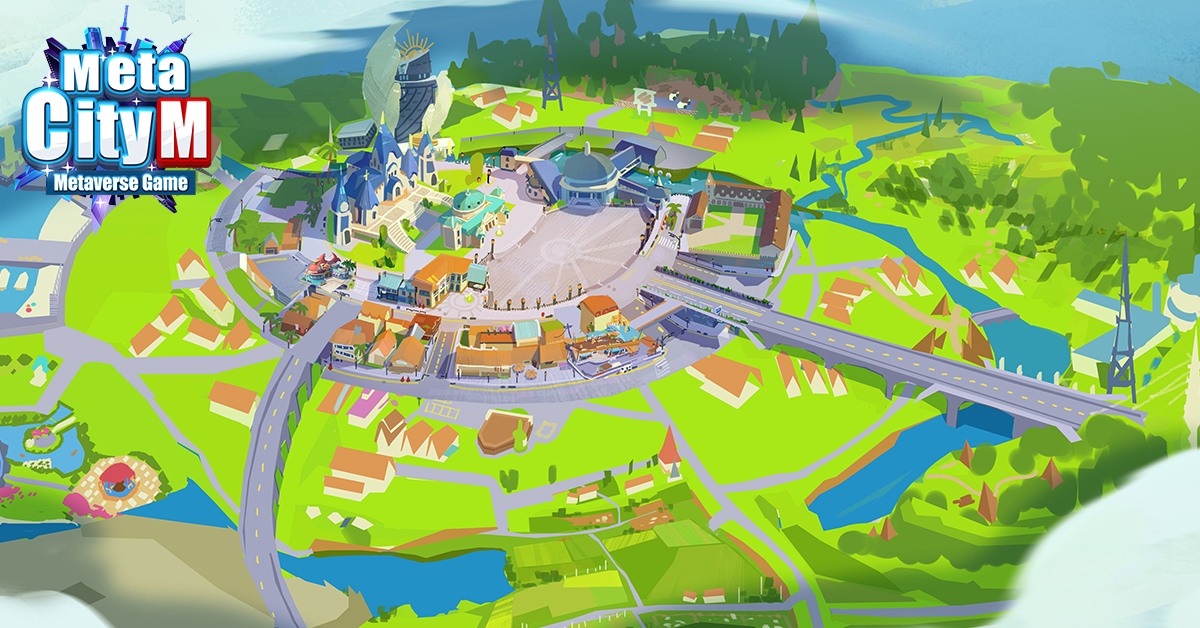 《MetaCity M》第二波土地預售一個月內展開 公開遊戲開發城鎮設定圖