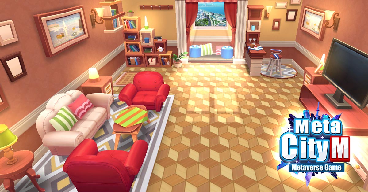 《MetaCity M》有上百種的家具及裝潢可隨心佈置，帶景窗戶換窗即換景