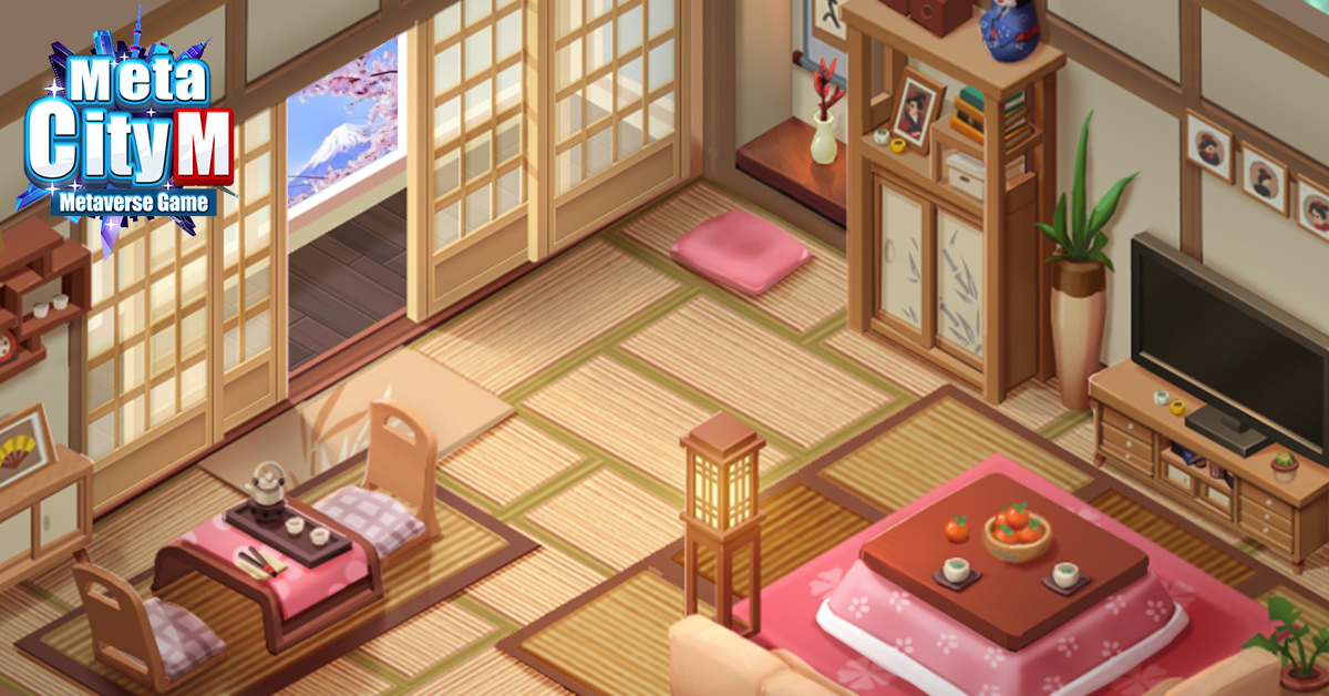 《MetaCity M》日式榻榻米和室現代風格，窗外富士山美景盡收眼前