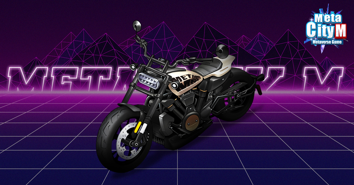 《MetaCity M》玩家在元宇宙世界內也能享受重機騎乘的狂野快感。