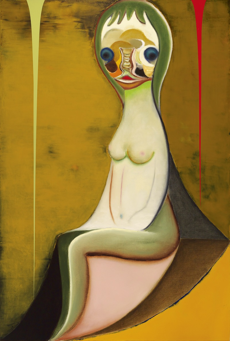 加藤泉《無題》2016油彩 畫布194 x 130.3 cm pic by 羅芙奧