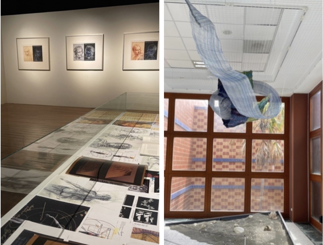 左：林珮淳《夏娃克隆肖像創造計畫IAR》，右：尤瑪•達陸《串連》(圖/女藝會提供)