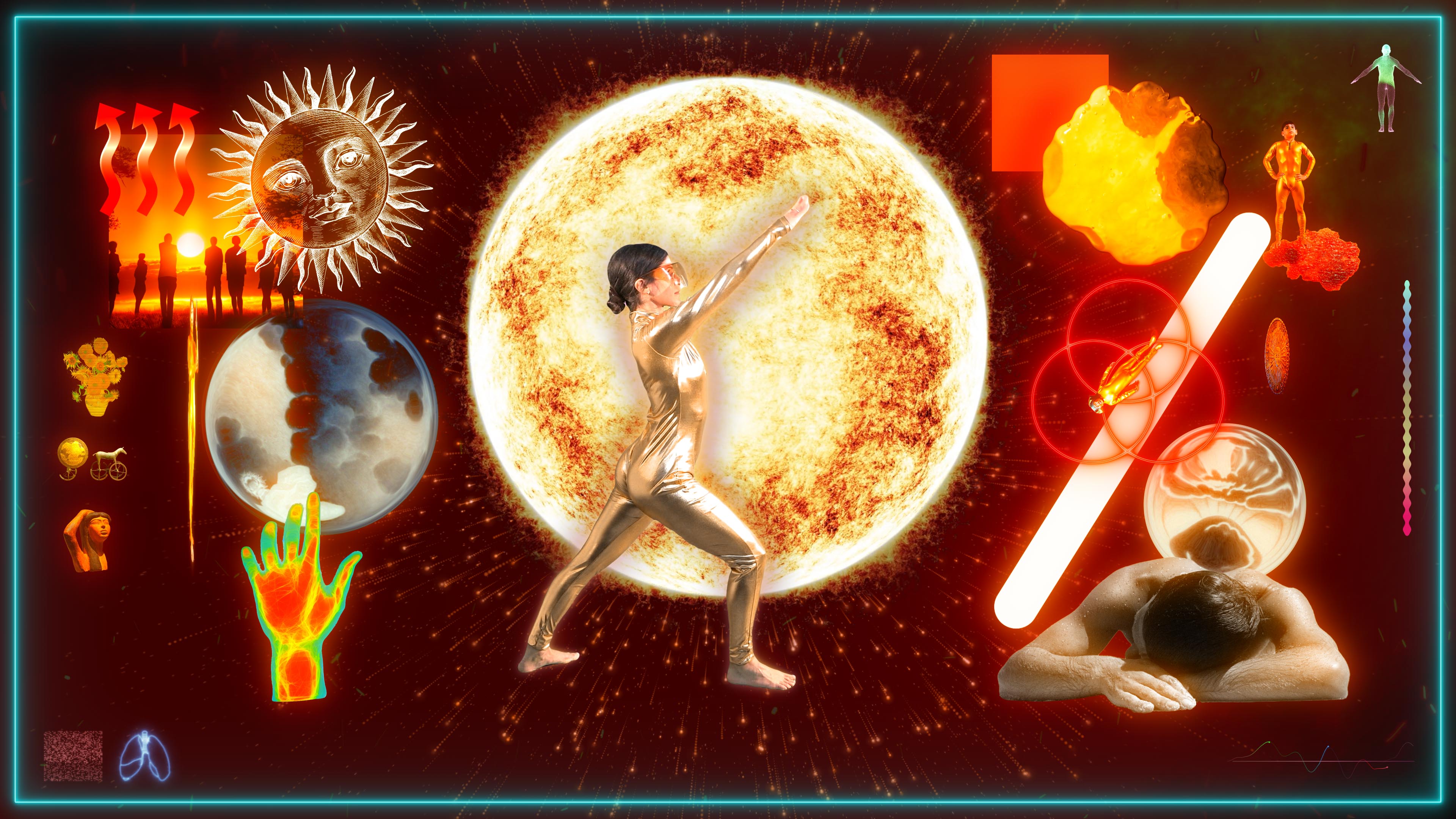 安 娜 ・ 費 雷 斯 與 盧 克 ・ 康 羅 伊 《 伸 展 運 動 》 , 2 0 2 3 。 ( 圖 / 鳳 甲 美 術 館 ) 安 娜 ・ 費 雷 斯 與 盧 克 ・ 康 羅 伊 《 伸 展 運 動 》 , 2 0 2 3 。 ( 圖 / 鳳 甲 美 術 館 )