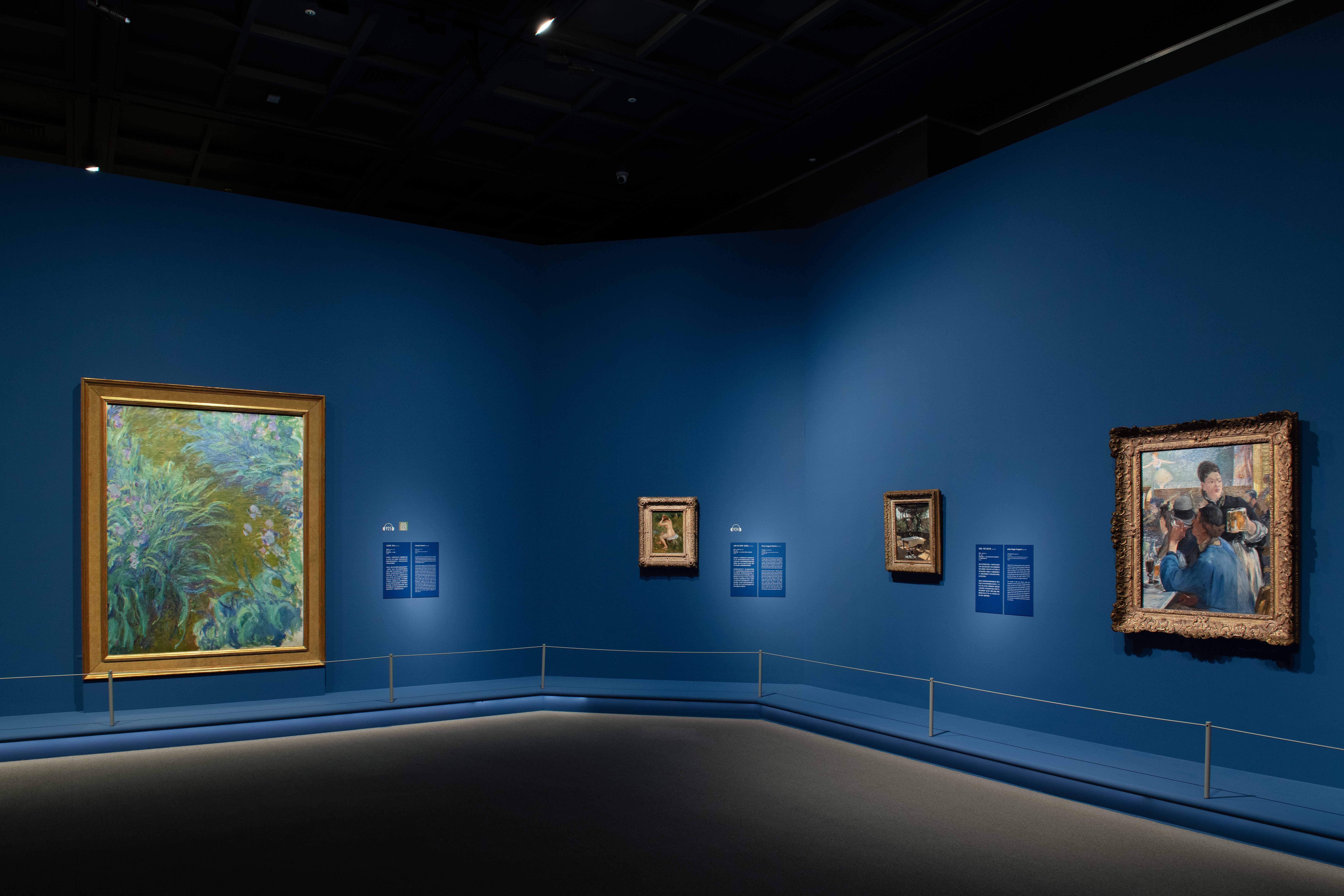 奇 美 博 物 館 《 英 國 國 家 藝 廊 珍 藏 展 》 第 四 單 元 「 光 線 與 色 彩 ： 印 象 派 繪 畫 」 。 圖 / 奇 美 博 物 館 提 供 