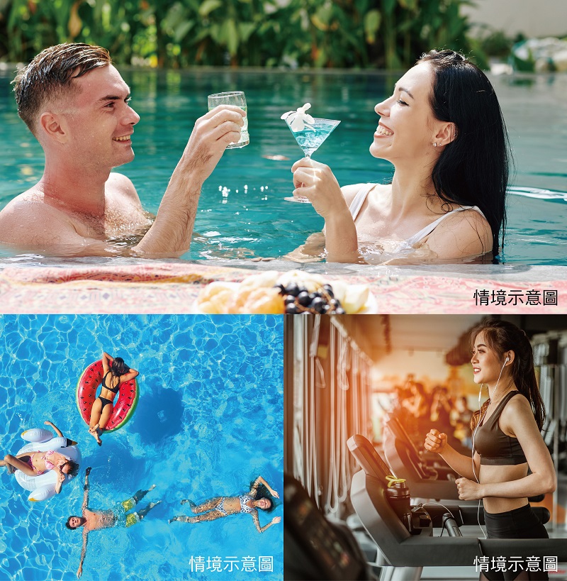 佳 茂 容 馥 以 體 能 美 學 概 念 打 造 全 齡 休 閒 設 施 ， 引 領 娛 樂 住 宅 新 典 範 。 