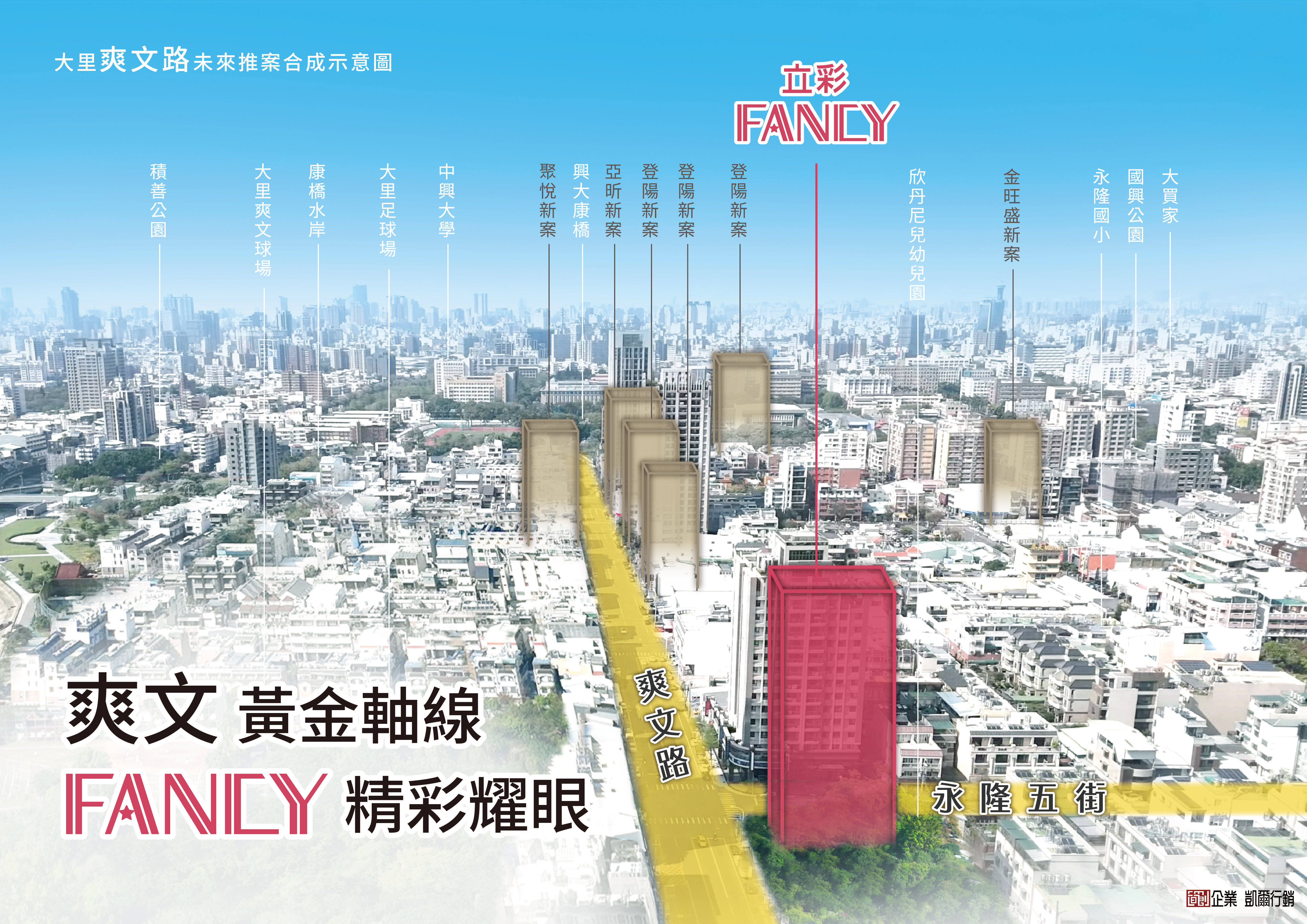 大 里 二 期 「 康 橋 特 區 」 「 興 大 學 區 」 「 仁 愛 醫 區 」 三 大 特 區 匯 聚 ， 是 台 中 市 難 得 一 見 、 極 具 發 展 潛 力 的 區 域 