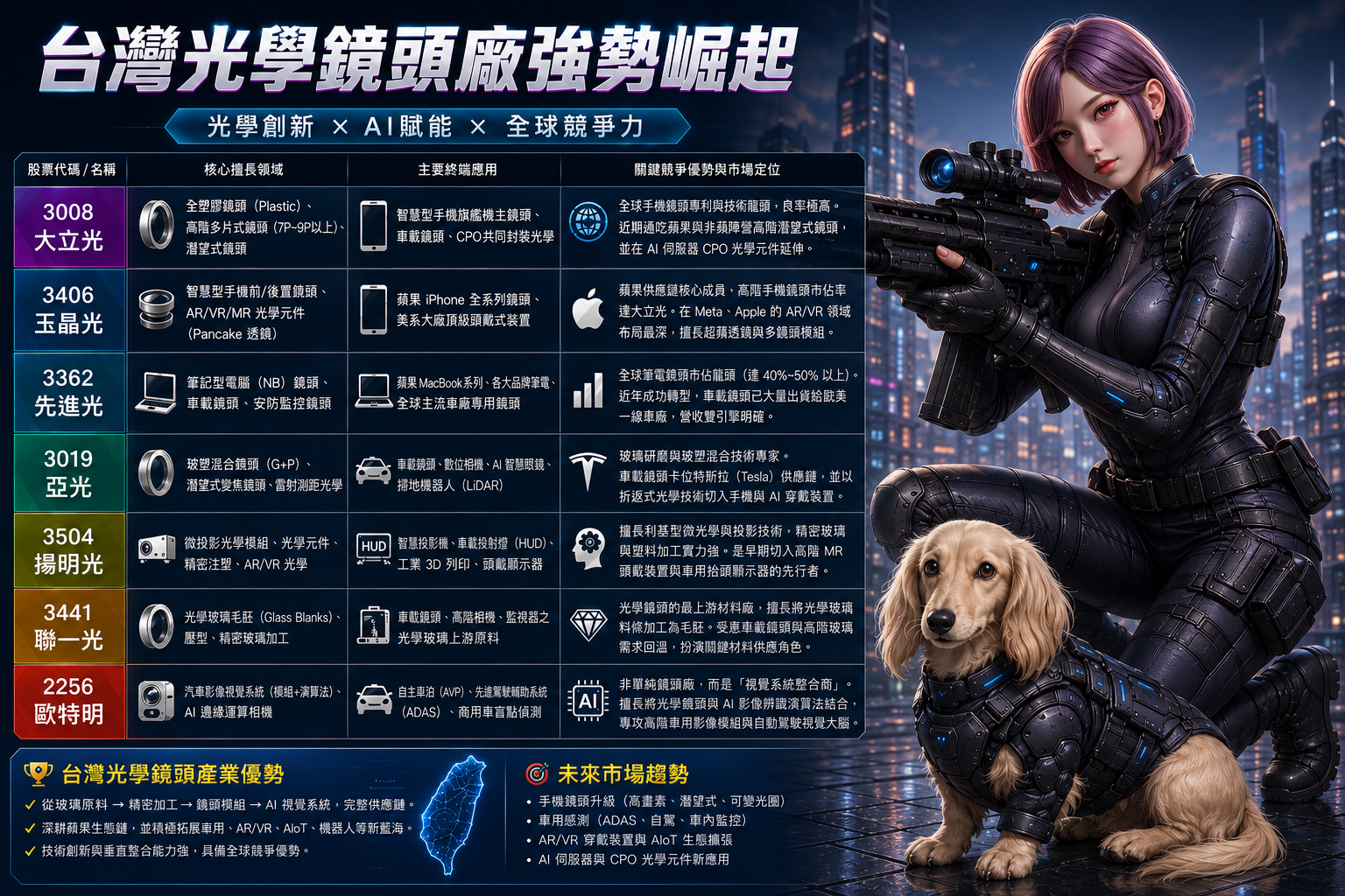 台 灣 光 學 鏡 頭 廠 大 軍 台 灣 光 學 鏡 頭 廠 大 軍