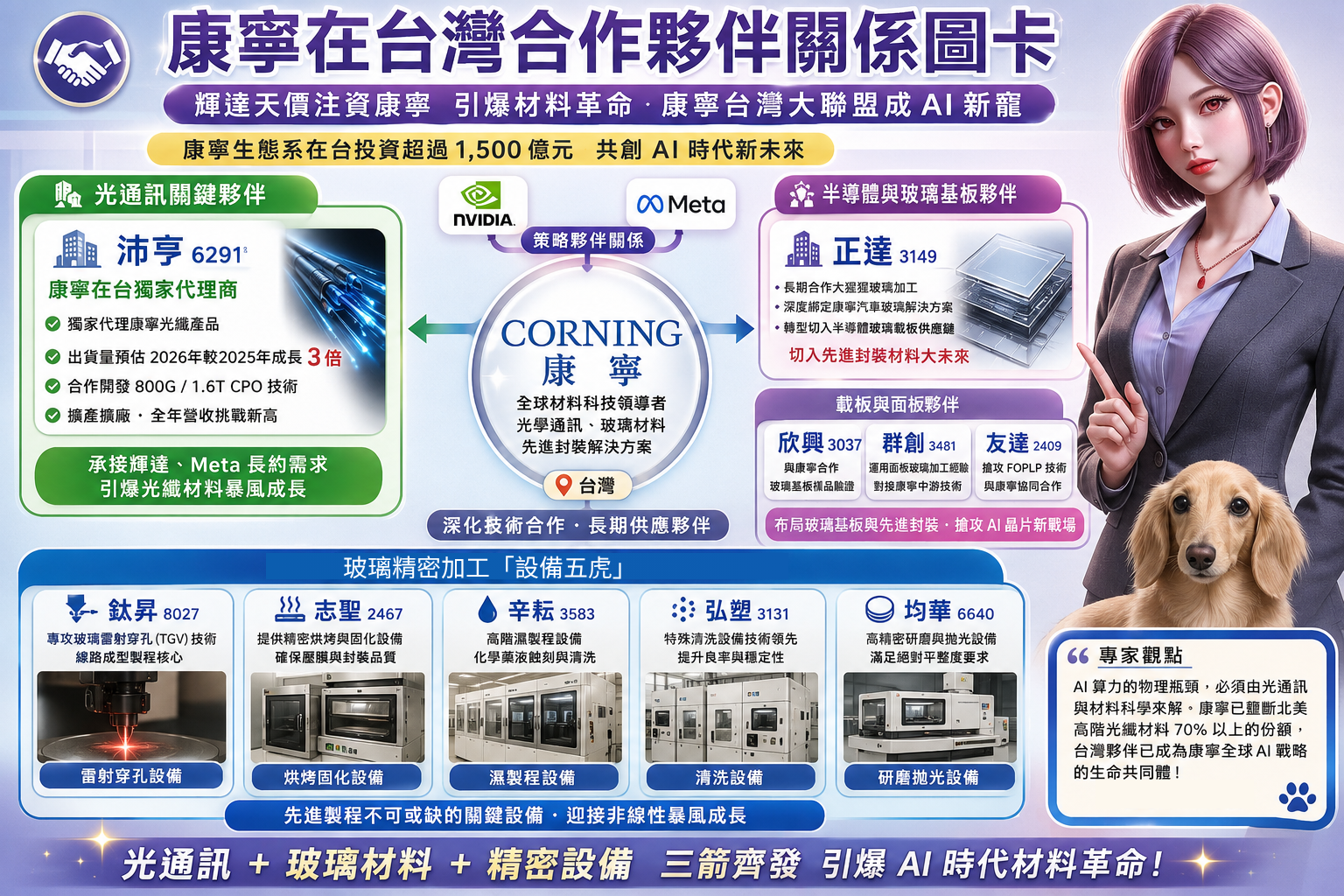 台 灣 康 寧 產 業 鏈 