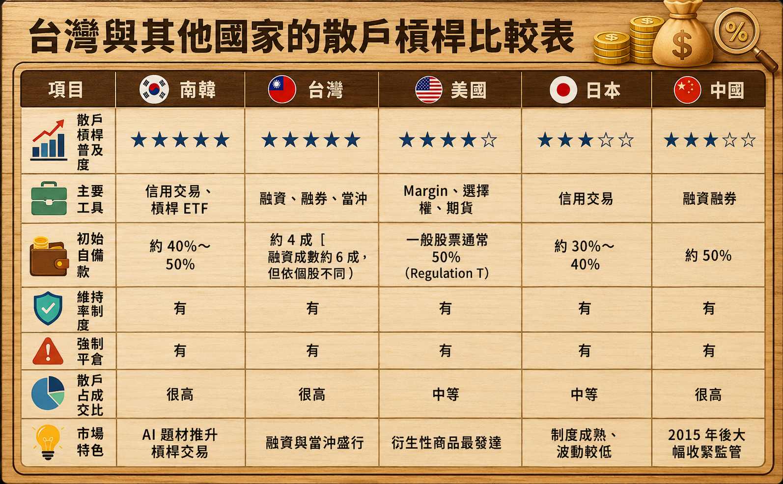 主 要 國 家 槓 桿 程 度 主 要 國 家 槓 桿 程 度