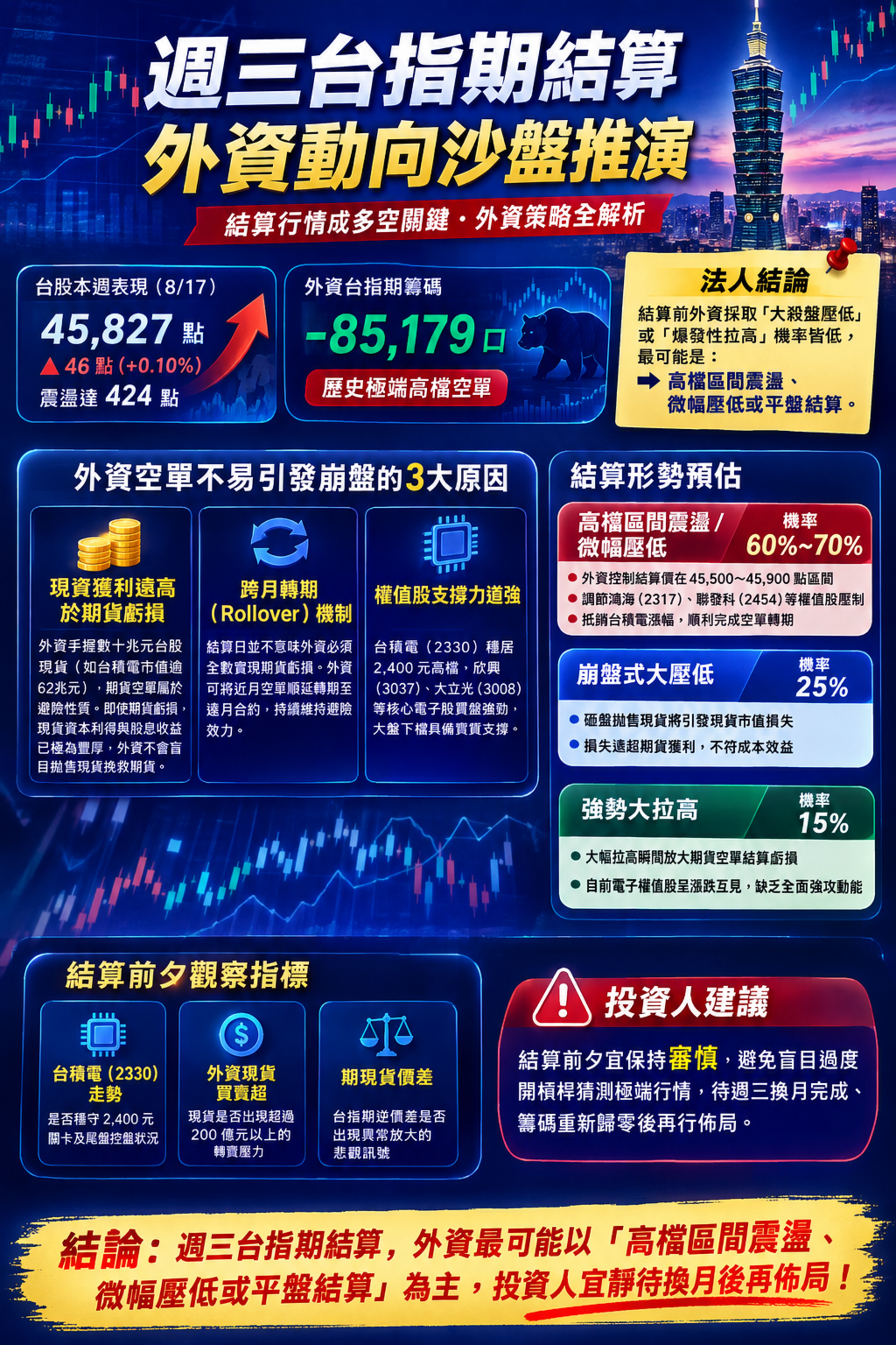 週 三 台 指 期 結 算 沙 盤 推 演 週 三 台 指 期 結 算 沙 盤 推 演