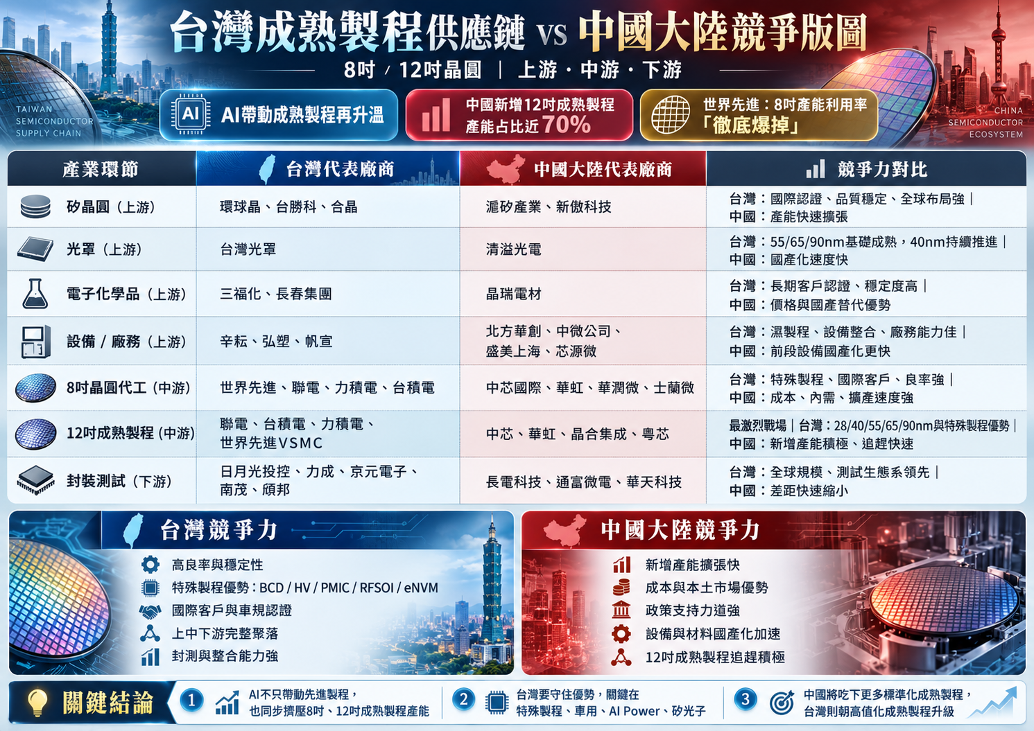 成 熟 製 程 爭 霸 戰 台 灣 中 國 誰 將 勝 出 成 熟 製 程 爭 霸 戰 台 灣 中 國 誰 將 勝 出
