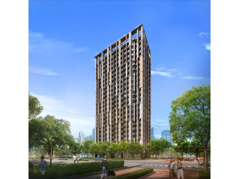 亞昕森匯外觀3D示意圖，打造23層地標鉅獻