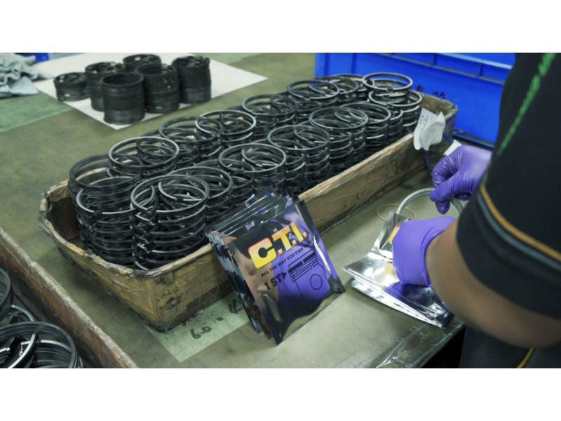 泰茂活塞環以CTI品牌行銷全球一百多個國家。（泰茂實業提供）