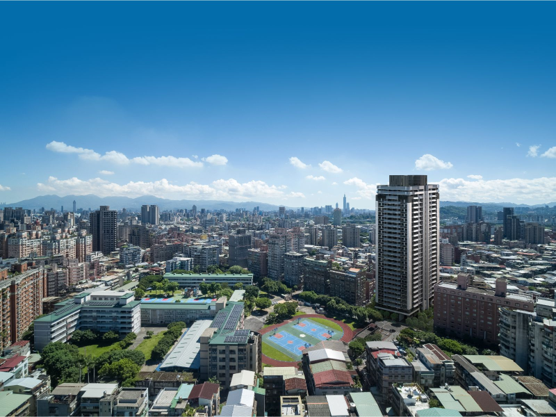 「新碩永傳」永和中正路門牌，千坪基地，正對永和國小校園。(圖片提供：新碩永傳)