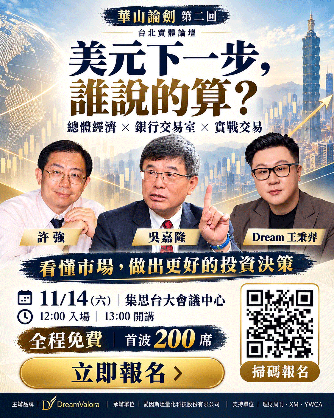 美元下一步怎麼走？吳嘉隆、許強、Dream同台解析