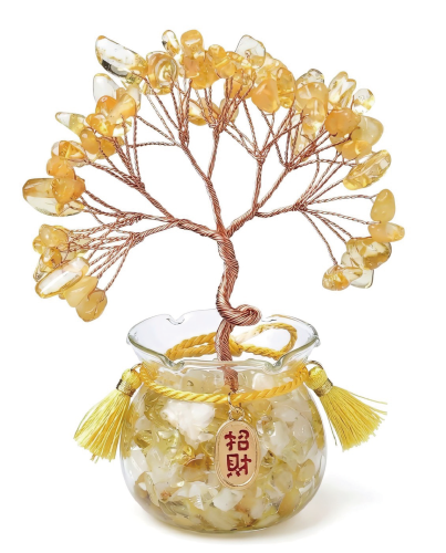 招財黃晶流蘇開運樹