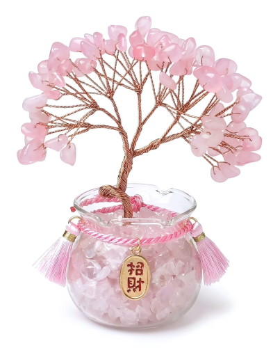 良緣粉晶流蘇開運樹