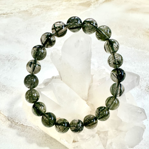 綠髮晶高透手珠
