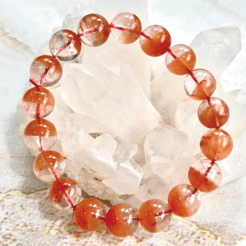 紅兔毛聚寶盆手珠