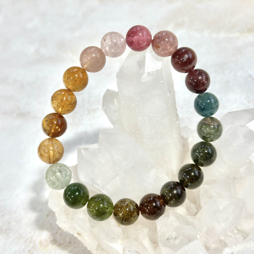 彩虹碧璽手珠10mm