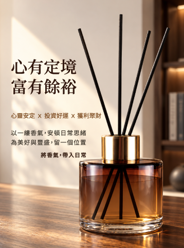心靈安定X投資好運X獲利聚財 理財心靈香(擴香)
