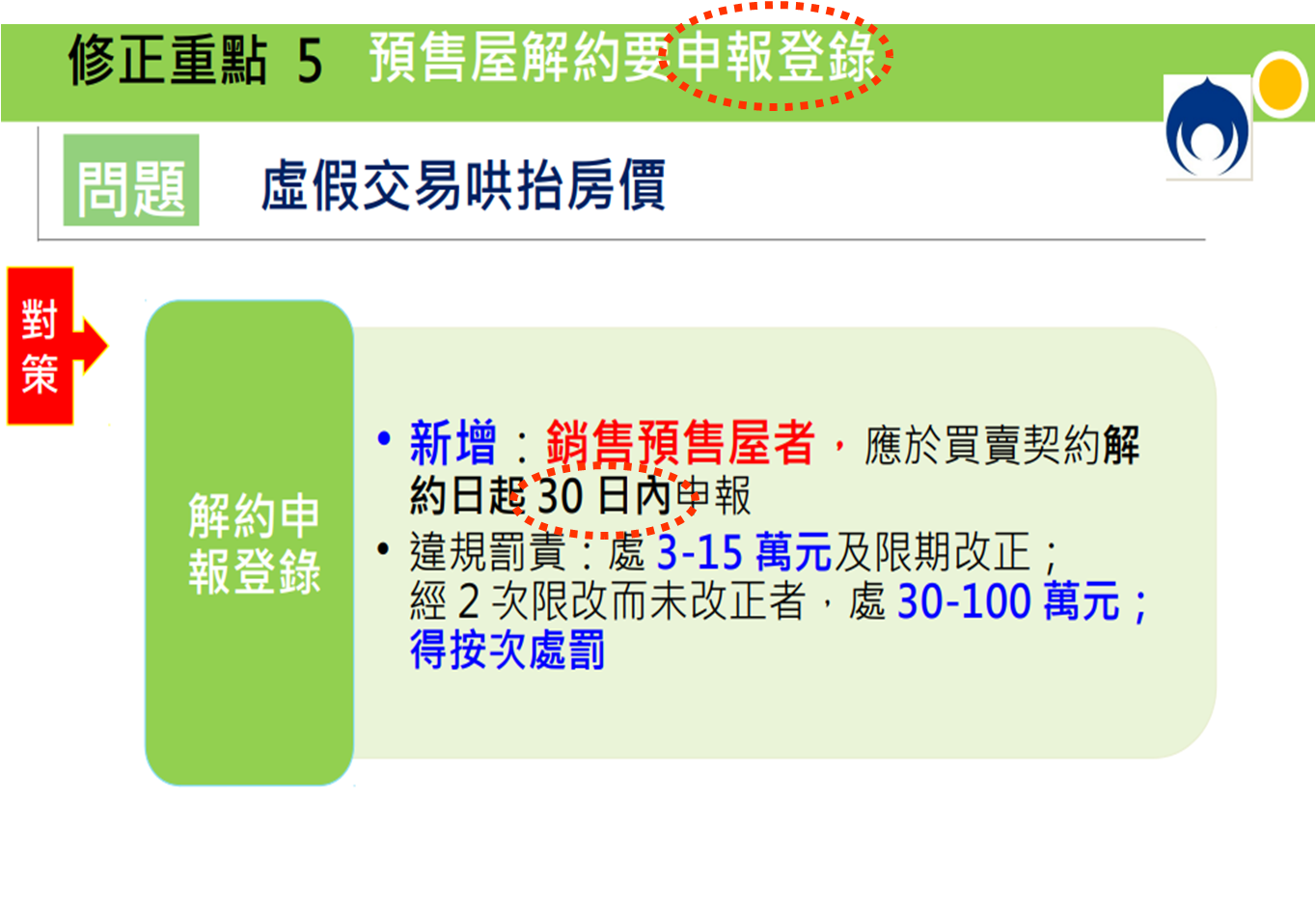 「平均地權條例」修法重點5