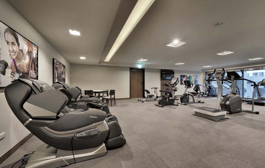 健身房之設備與寬敞舒適極為重要