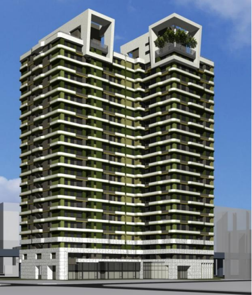 建 築 頂 端 設 計 『 雙 高 塔 』 造 型   