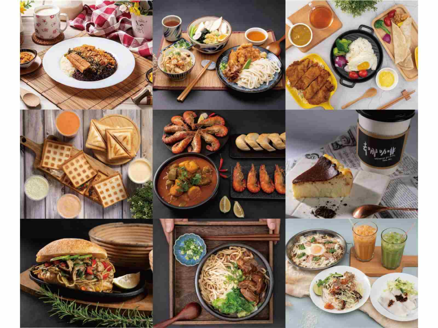 鶯歌美食廣場各式特色料理。