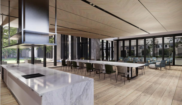 1F公設區3D-閱覽室 多功能教室 大宴會廳 2F健身工廠