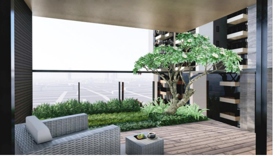 高 雄 厝 ： 三 米 深 景 觀 空 中 綠 臺 