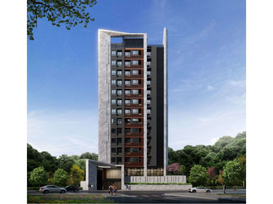 建築外觀材質-深色金屬、褐色金屬、石材、磚