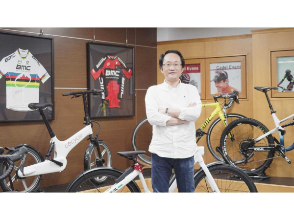 愛地雅總經理林恒斌期許台灣出現自行車業小聯發科。
