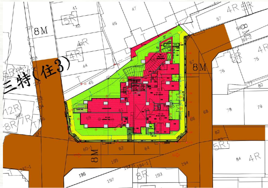 重 建 單 元 為 完 整 街 區 ， 建 物 集 中 配 置 ， 提 升 空 間 品 質 及 環 境 和 諧 