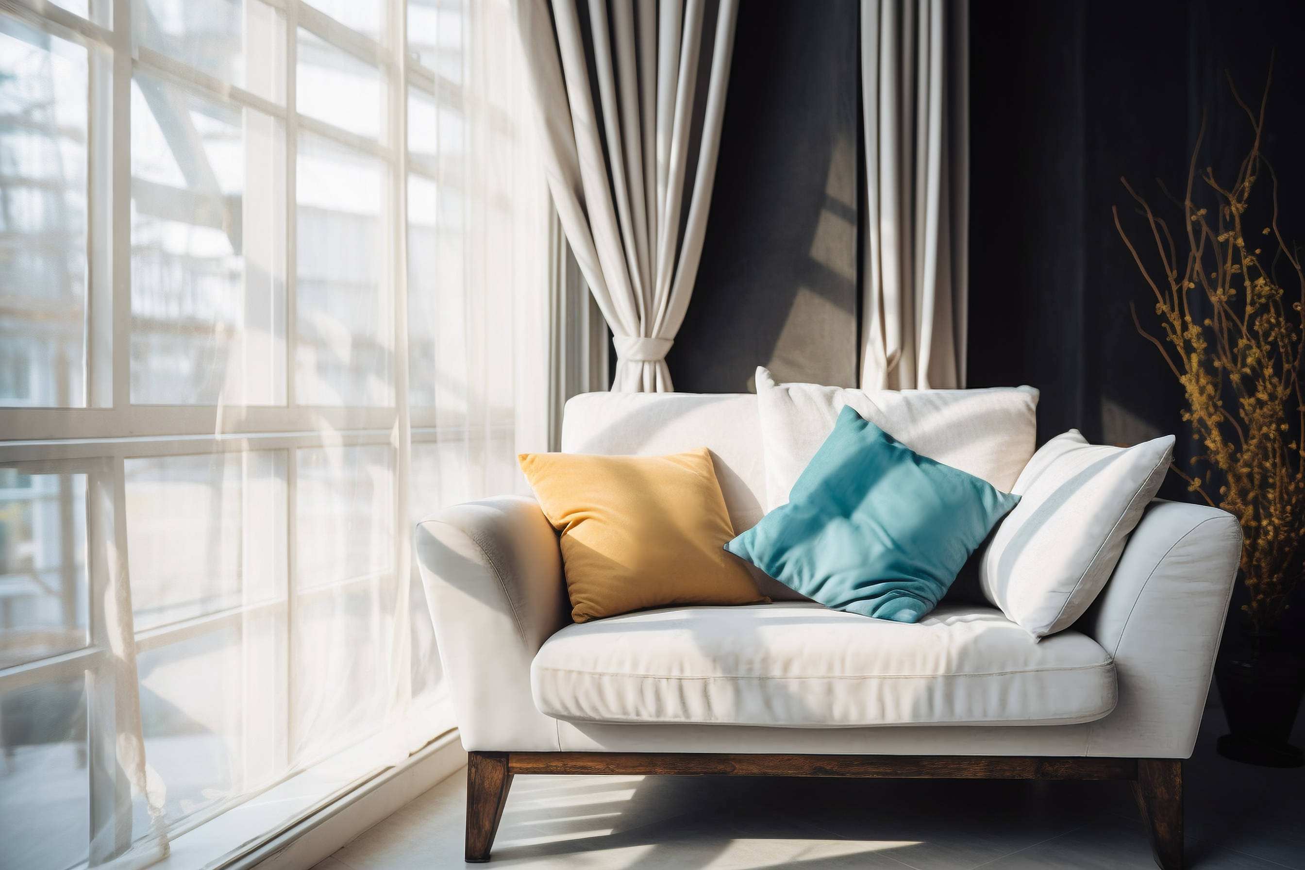 沙 發 因 為 使 用 頻 繁 ， 容 易 藏 污 納 垢 ， 善 用 簡 易 沙 發 維 護 小 撇 步 ， 讓 沙 發 大 清 潔 。 圖 / 信 義 居 家 提 供 