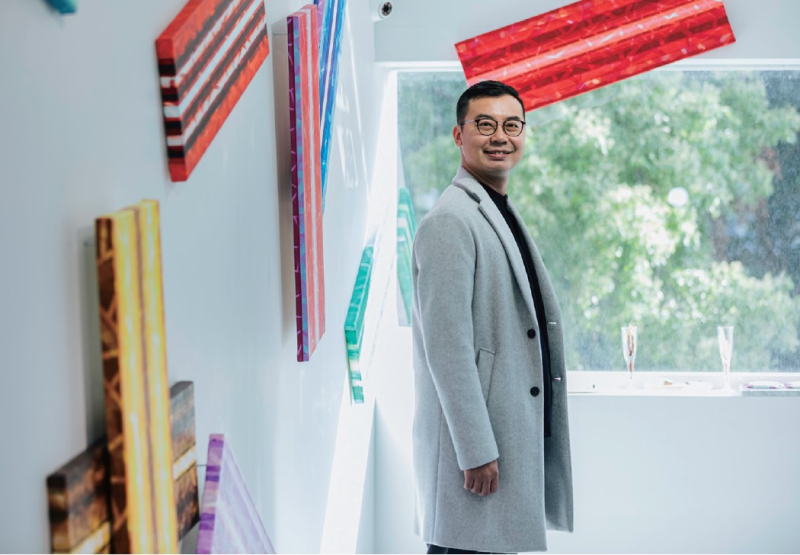 藝術家呂迦諾於ALL OVER展場