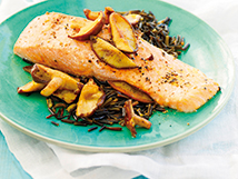 讓紅酒重生─烤鮭魚佐紅酒醬